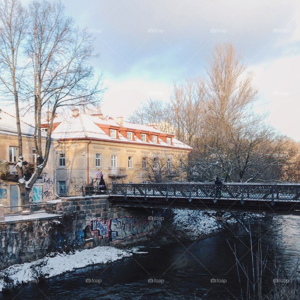 Winter day in Vilnius 