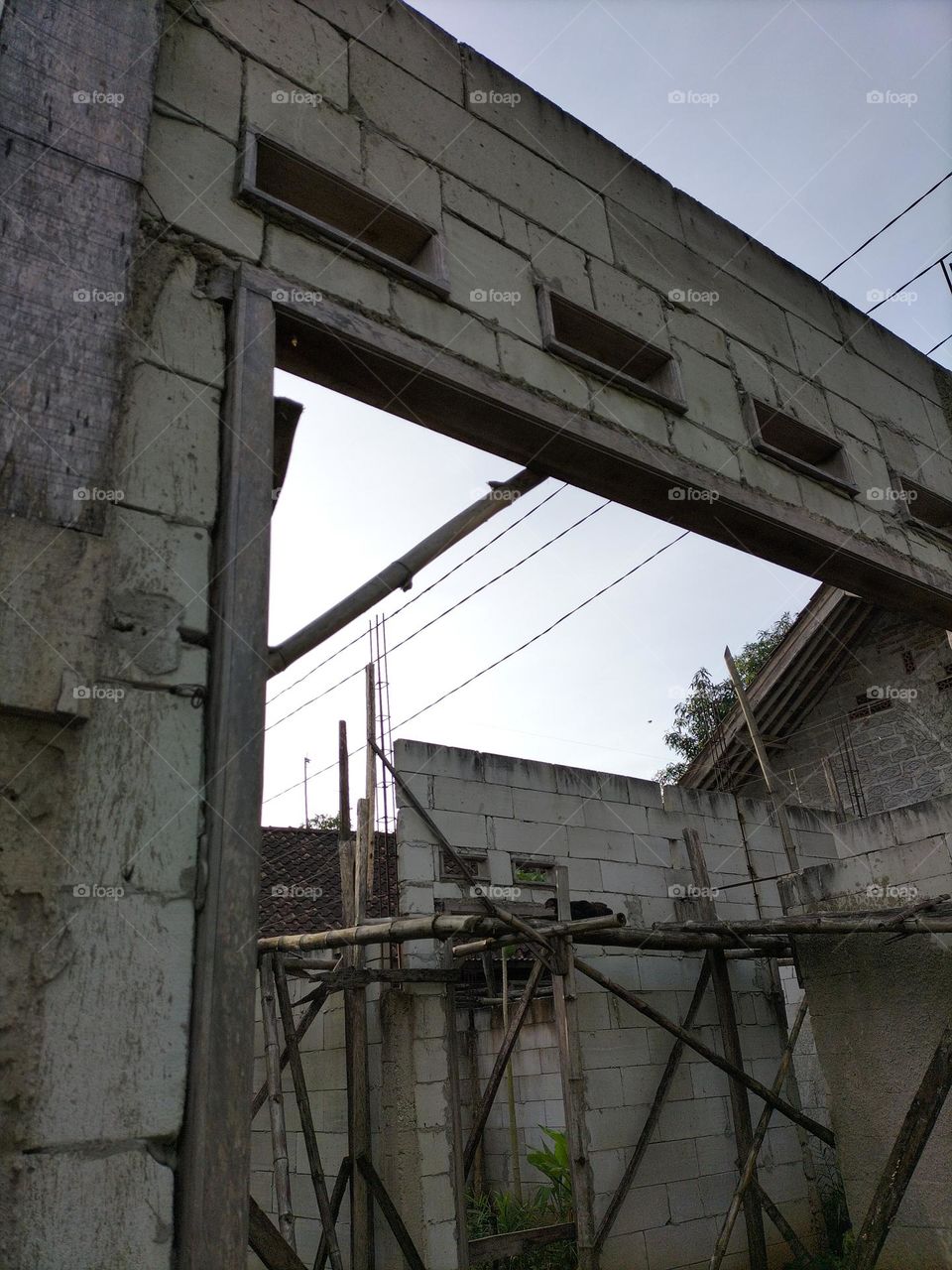 unfinished old building photo