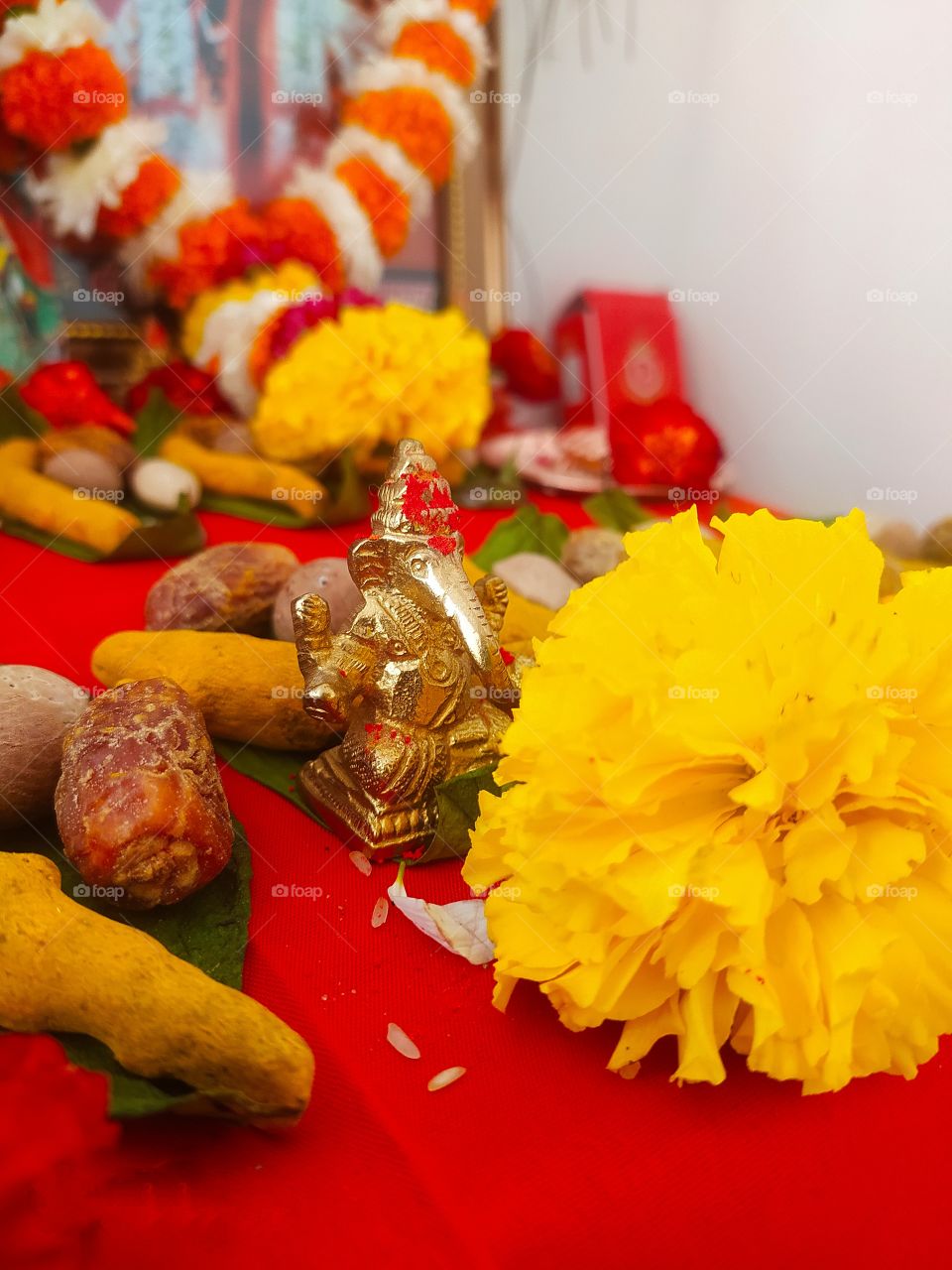 God shri Ganesh also called ganapati bappa puja in every hindu festival's