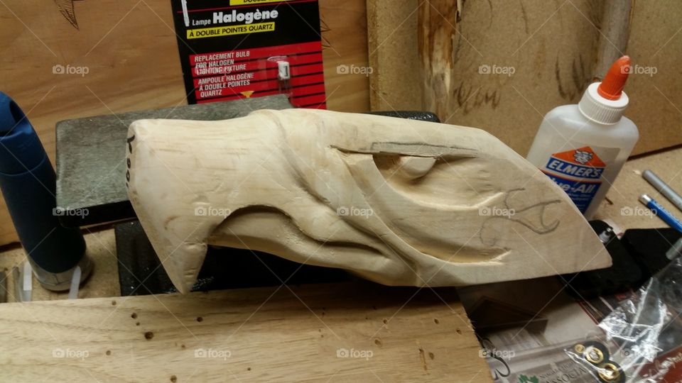 eagle woodcarving.
