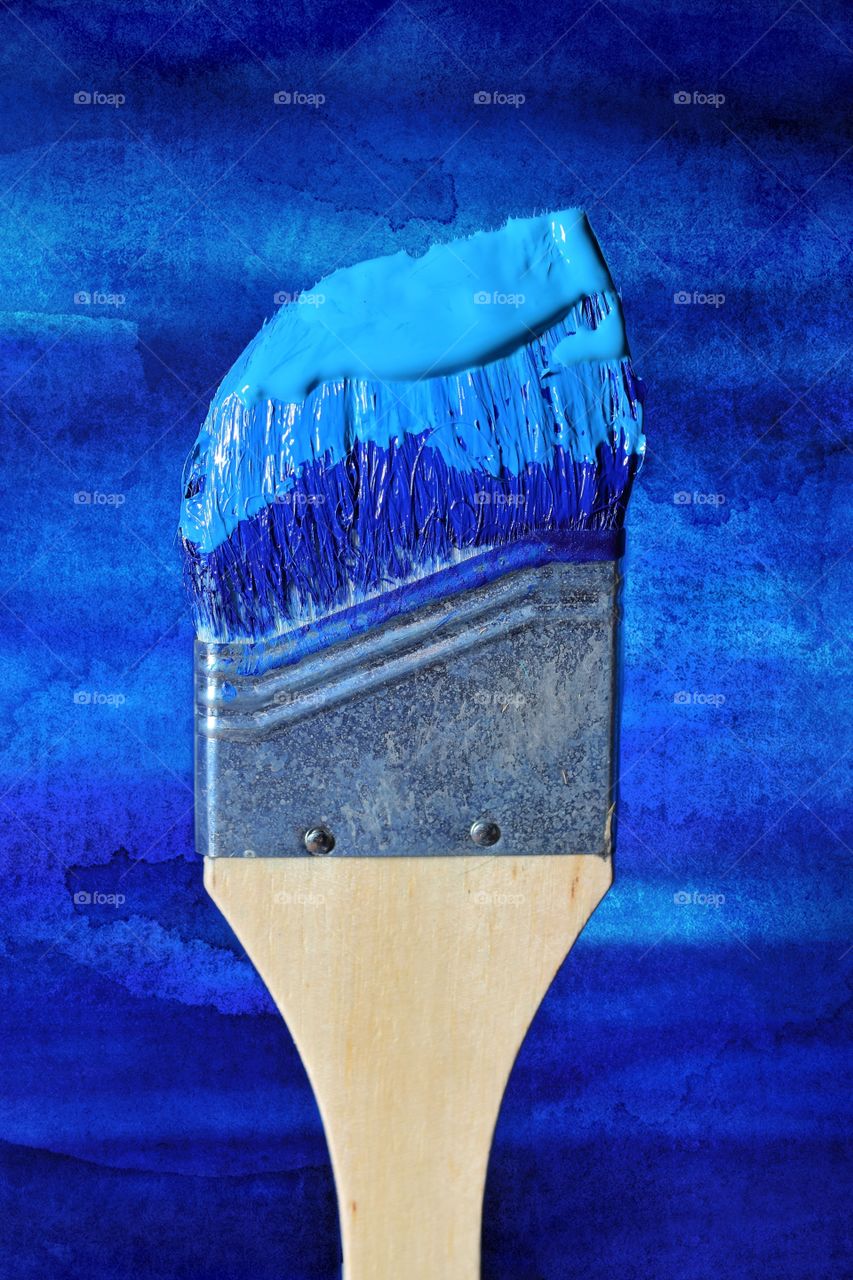 Blue paint 