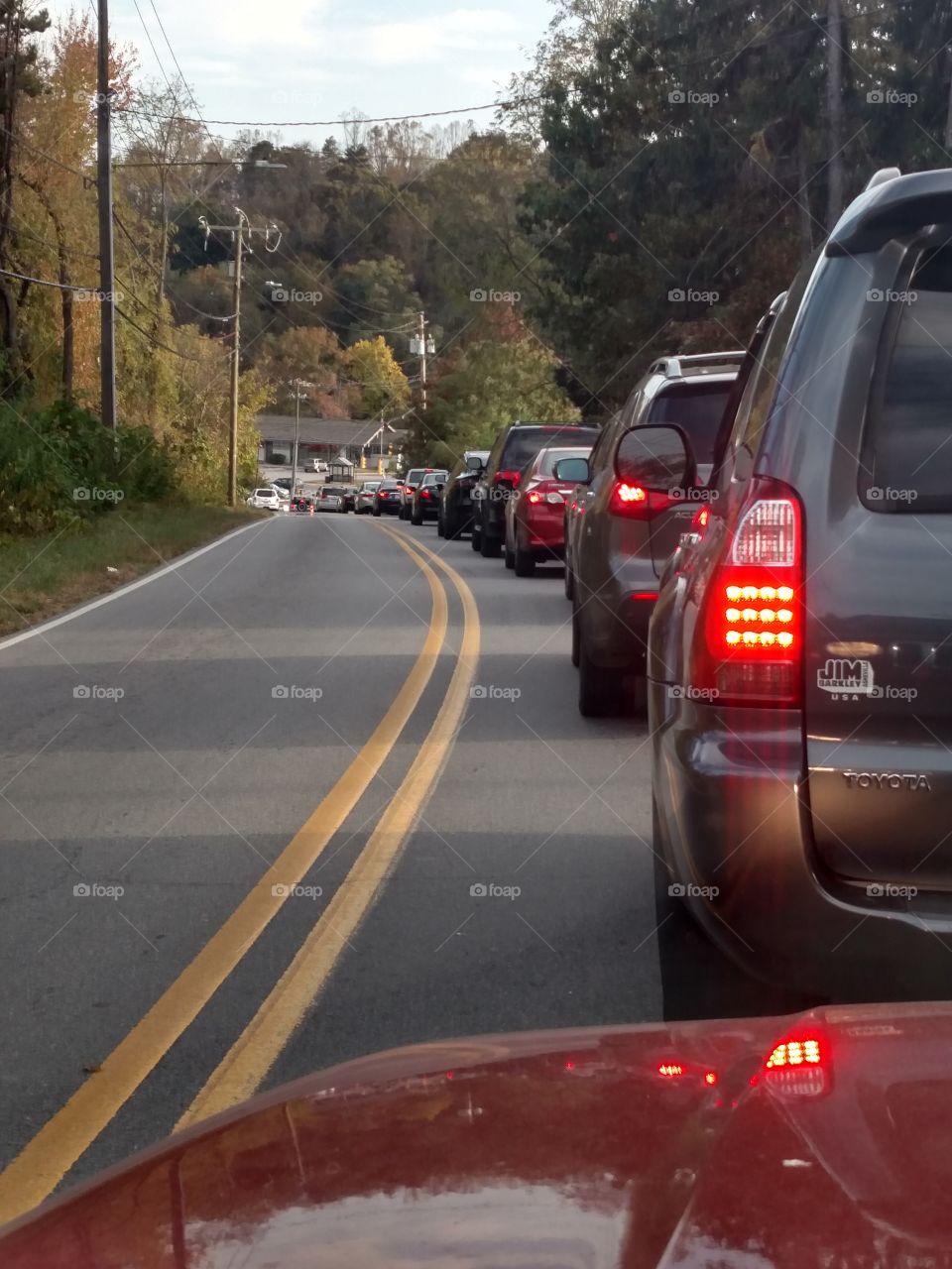 rush hour traffic is not so much a rush as it is a sit and wait