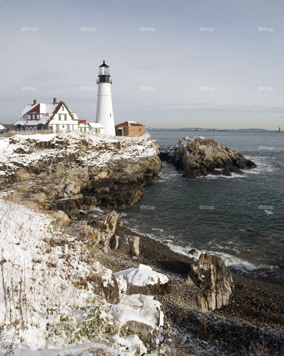 Snowy Lighthouse