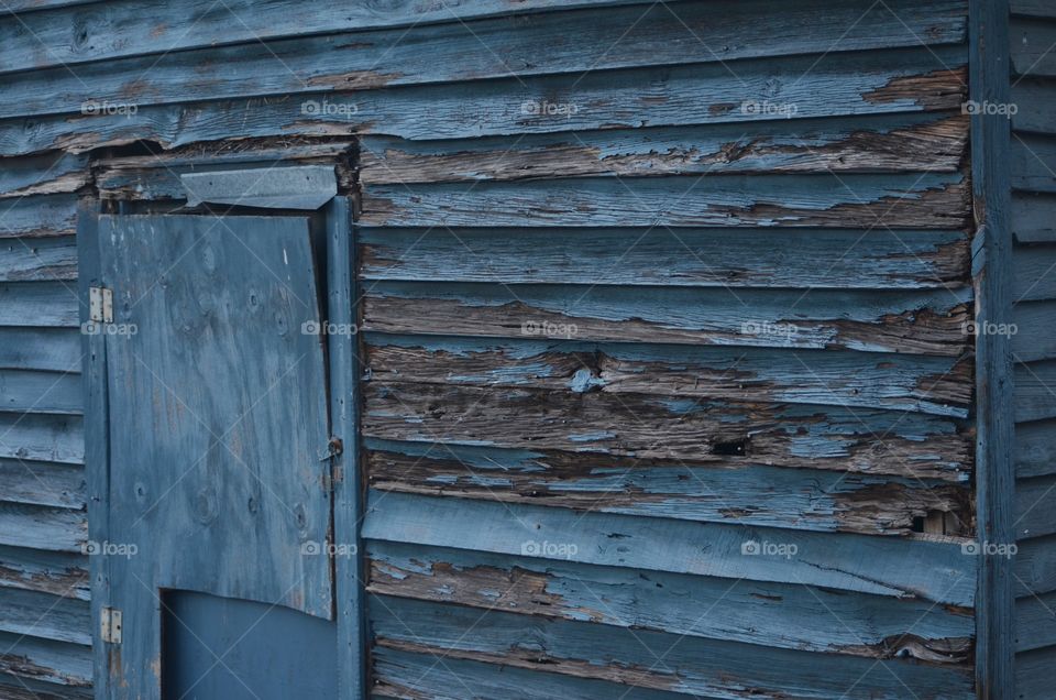 Close-up of old abandoned barn