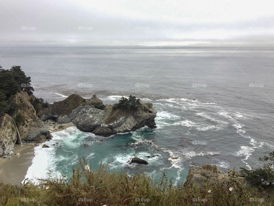 A cloudy day in Big Sur.