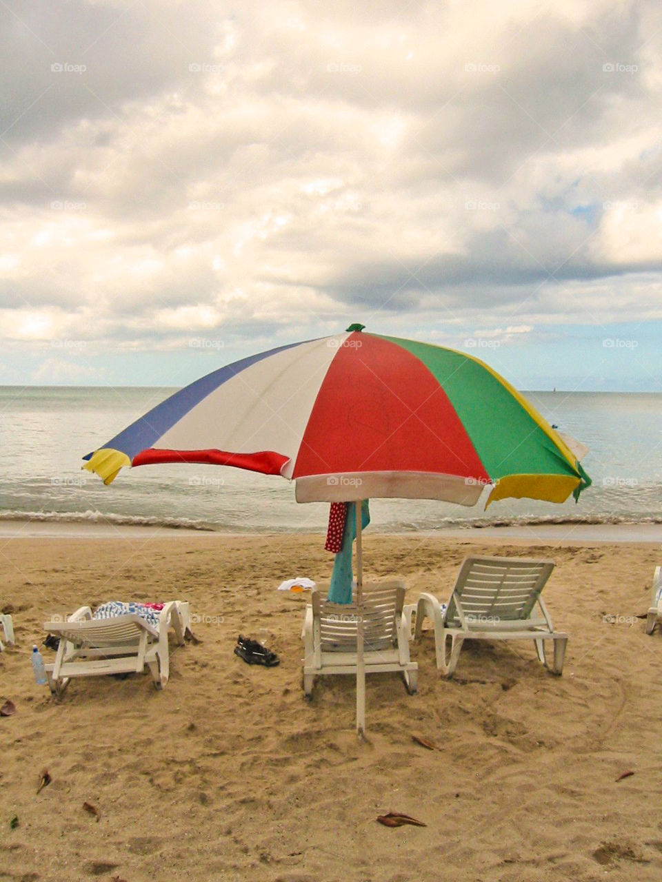 Umbrella on the beach. 