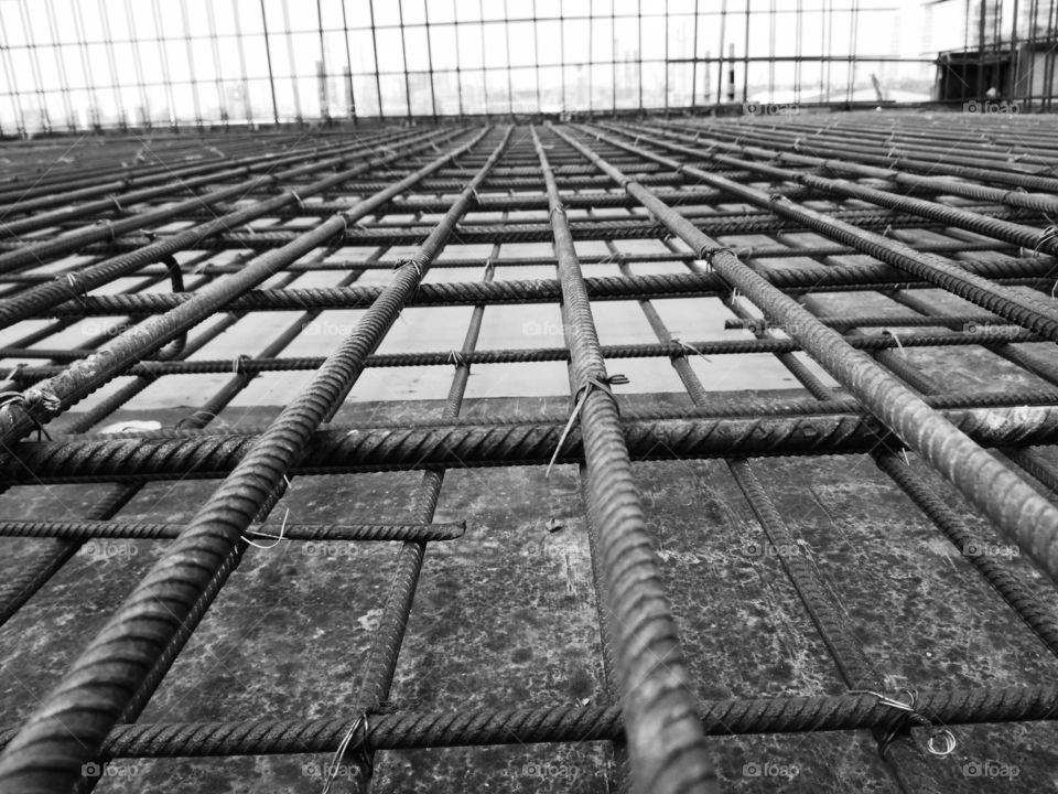 iron, black and white, wood, construction, building, shape