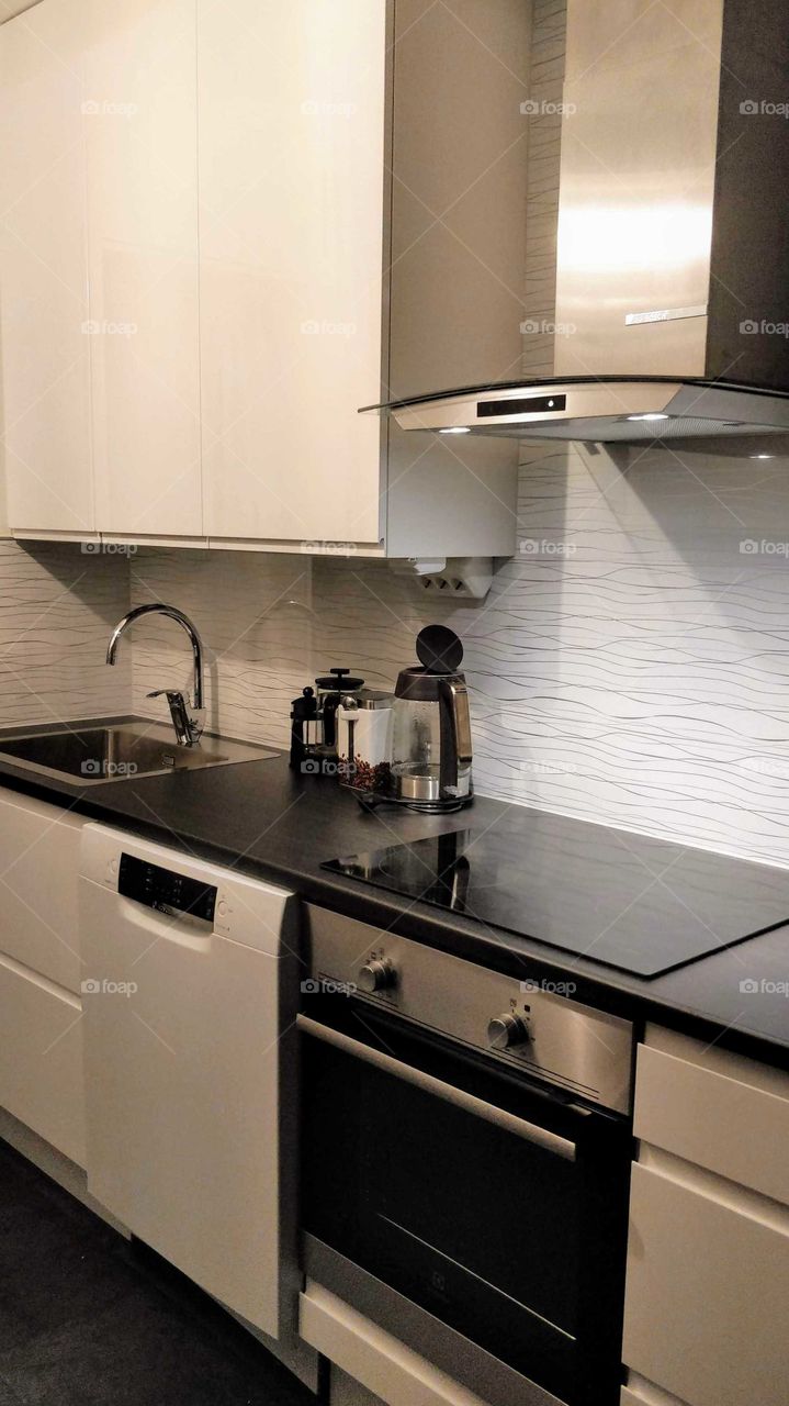 Kitchen renovated in Scandinavian style