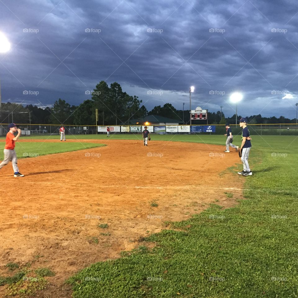 Night lights baseball