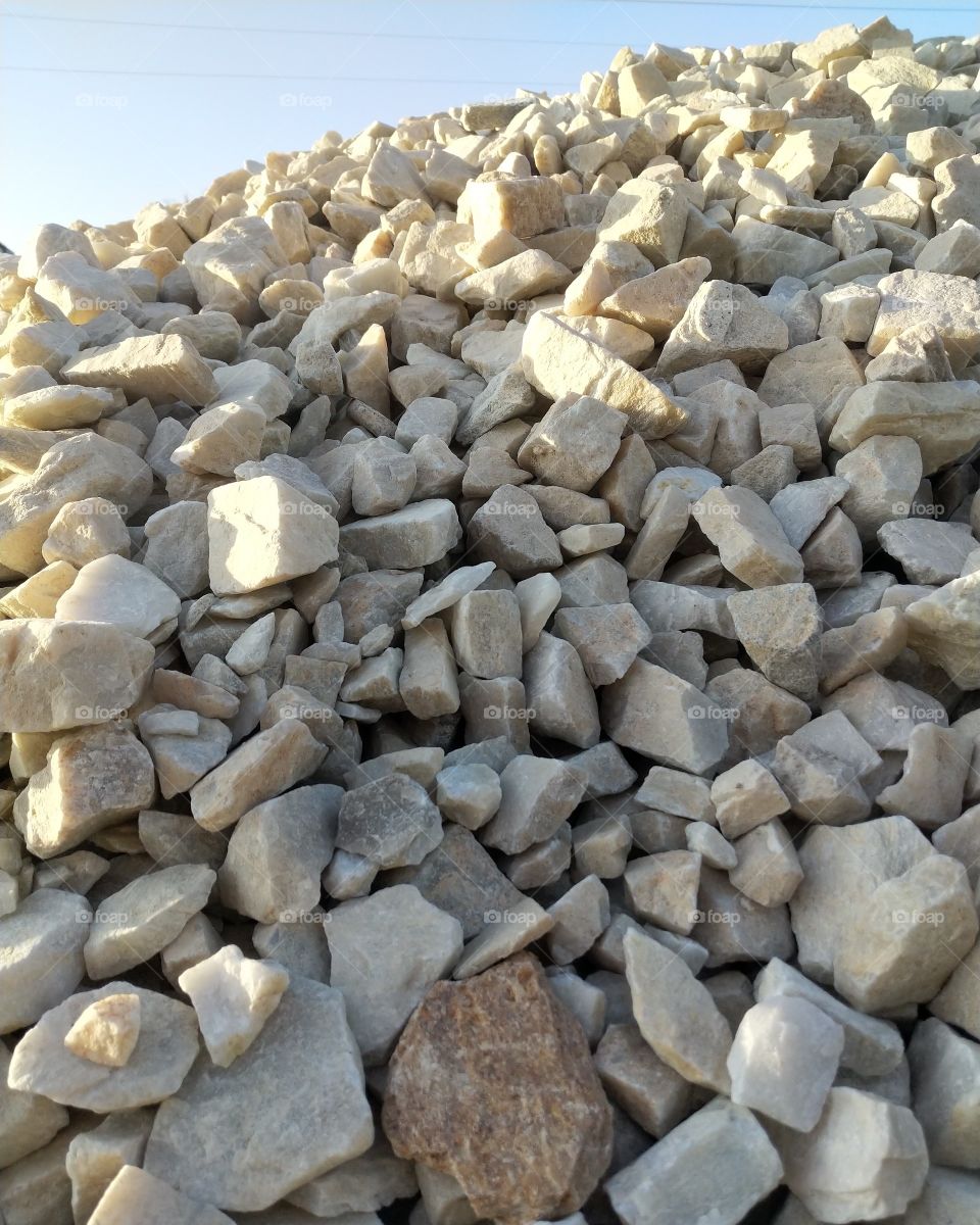 white rocks