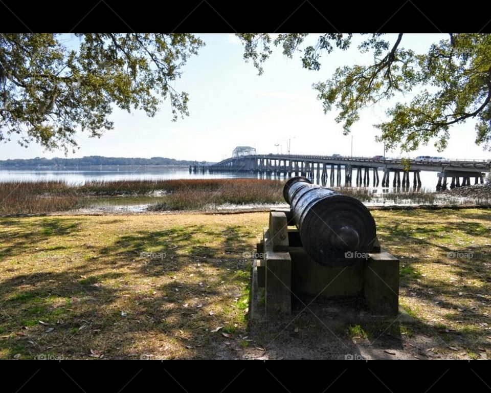 Canon in downtown Beaufort South Carolina
