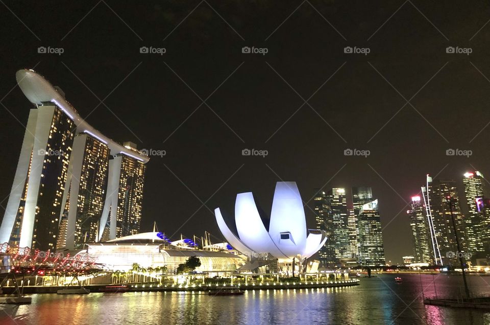 Night at marina bay sands 