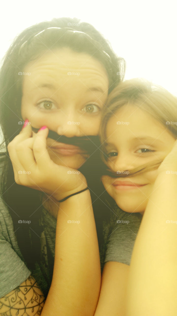 mustaches. shes silly