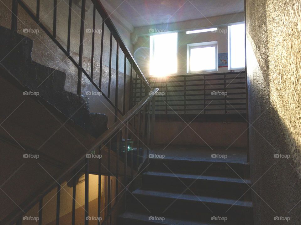 staircase of a residential building