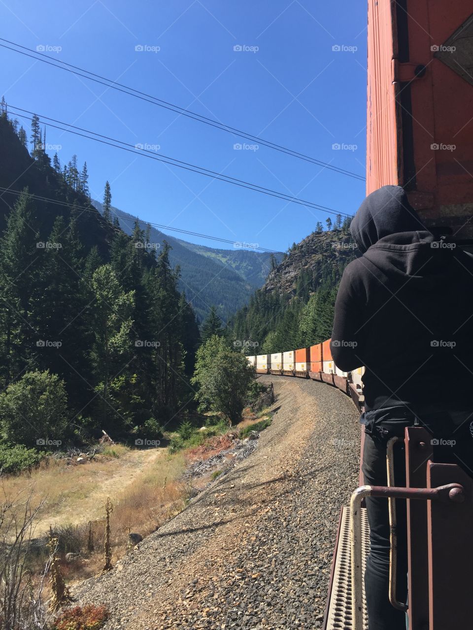 Travel, Outdoors, Locomotive, Landscape, Mountain