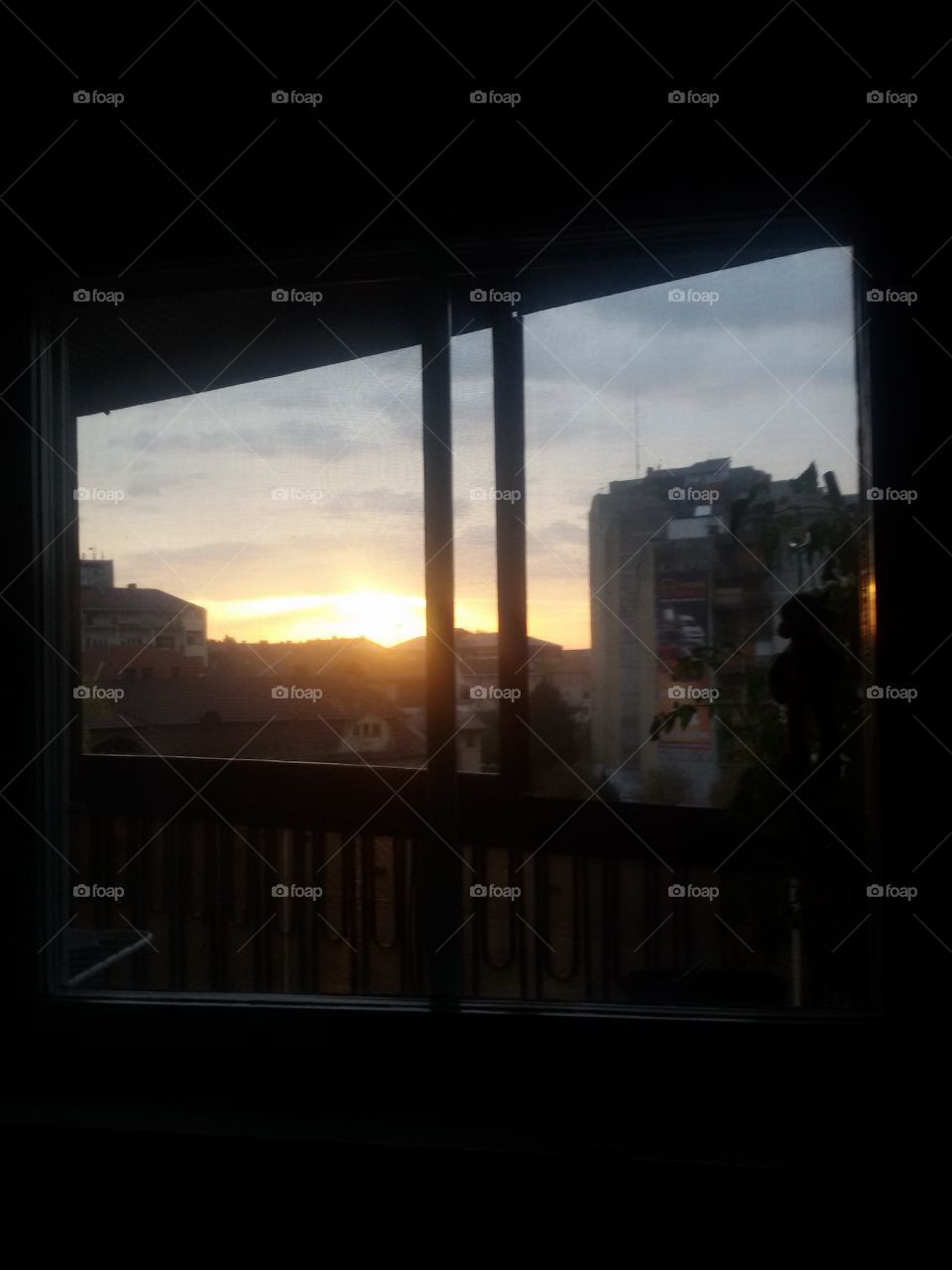 Sunrise from flat