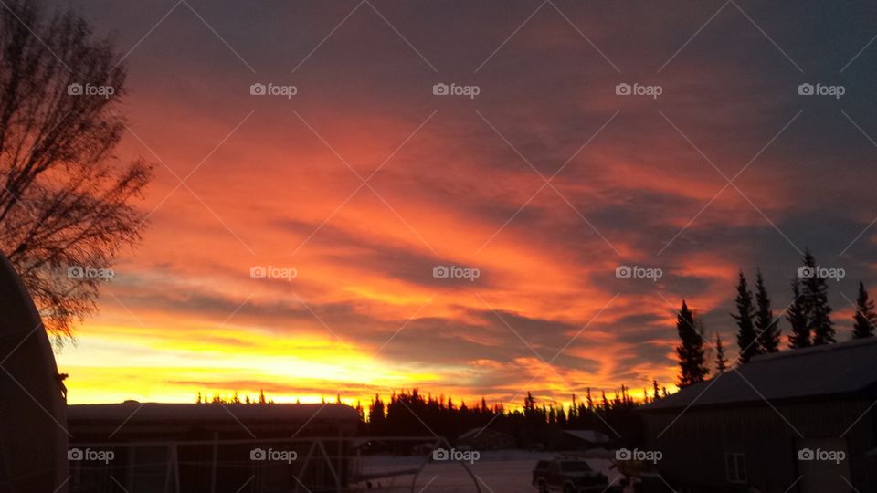 sunrise in Alaska