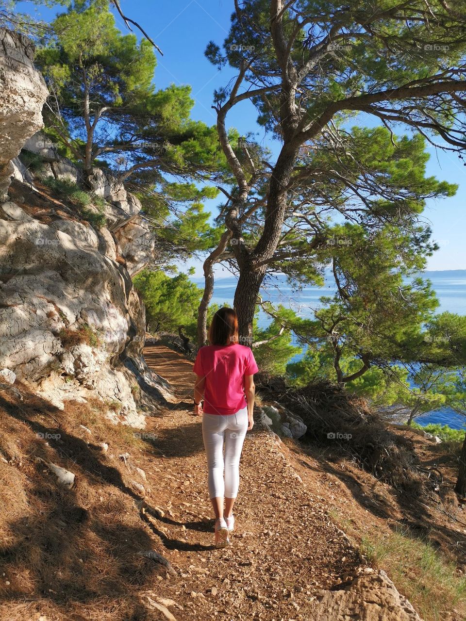 Let's go. Hiking in the beautiful Croatia, Makarska. Amazing nature, good weather, great scenery.