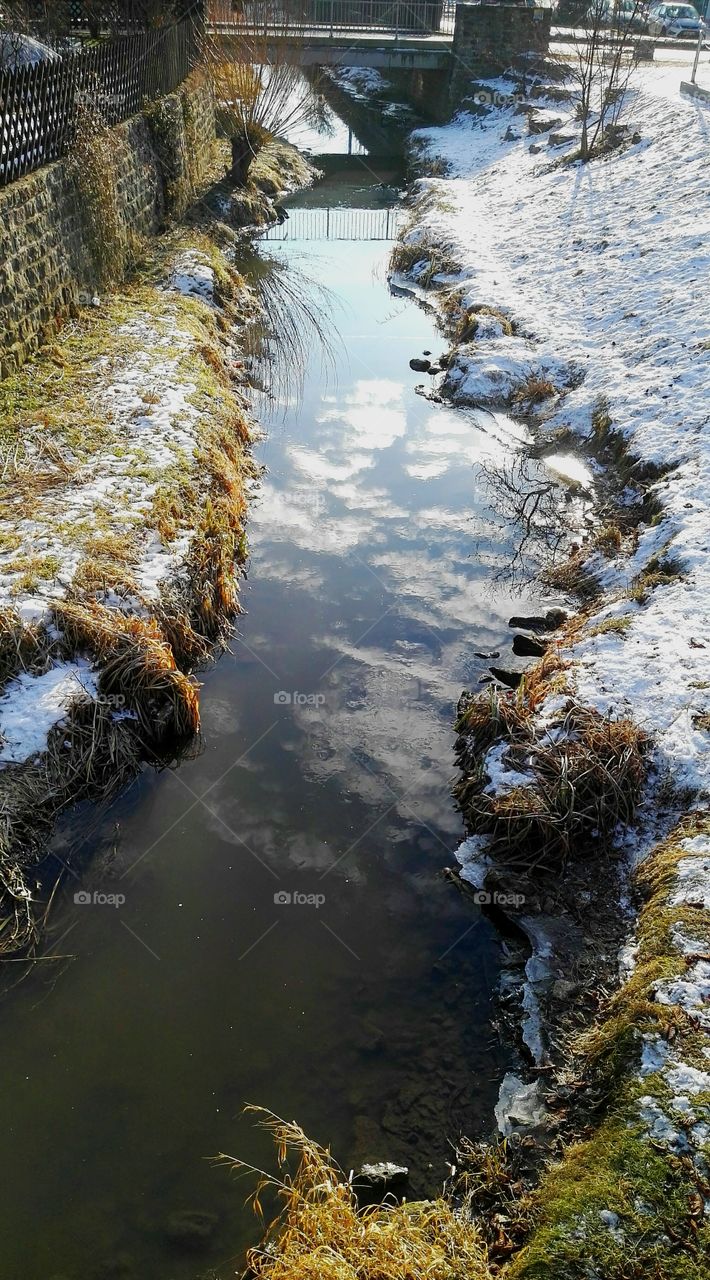 river in winter