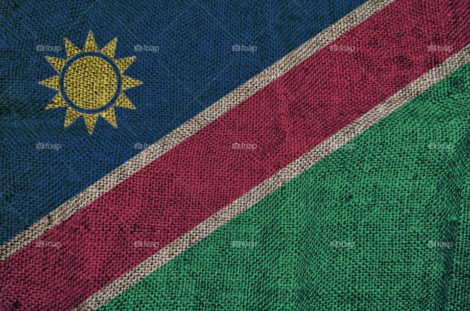Silk flag of Namibia
