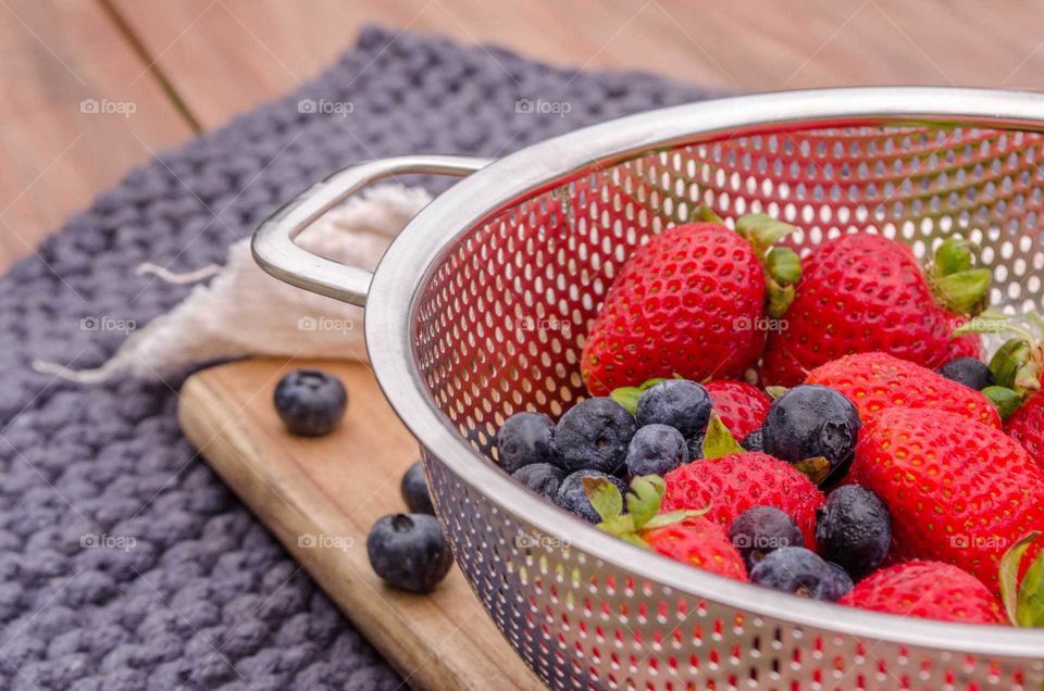 Close-up of fruits in basket