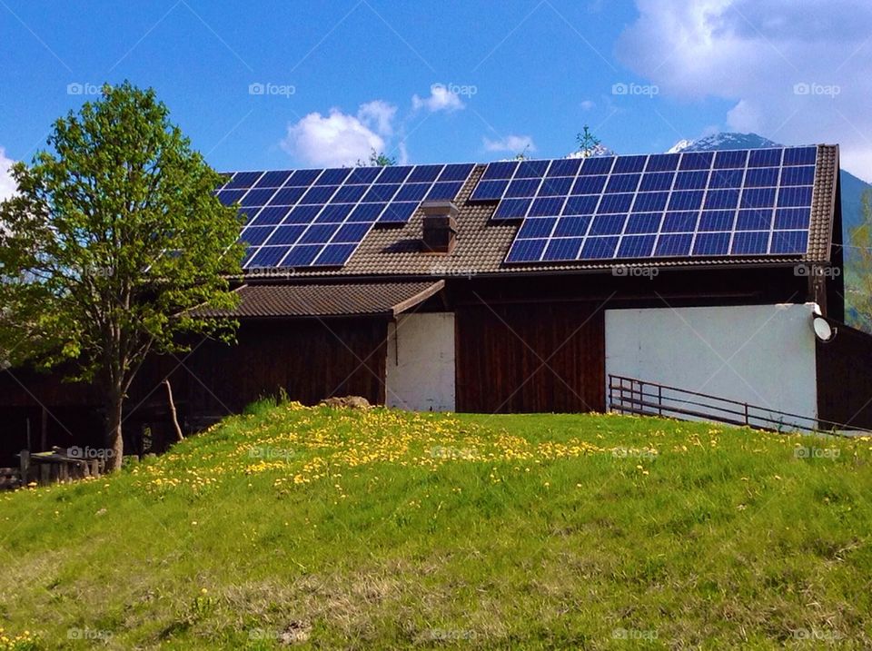 House with photovoltaic 