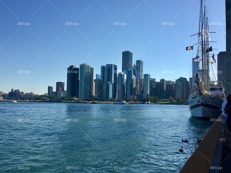View of Chicago from Navy Pier