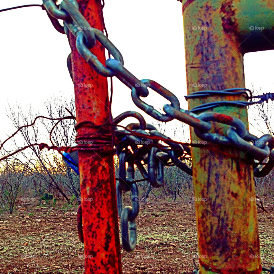 Old rusty gate
