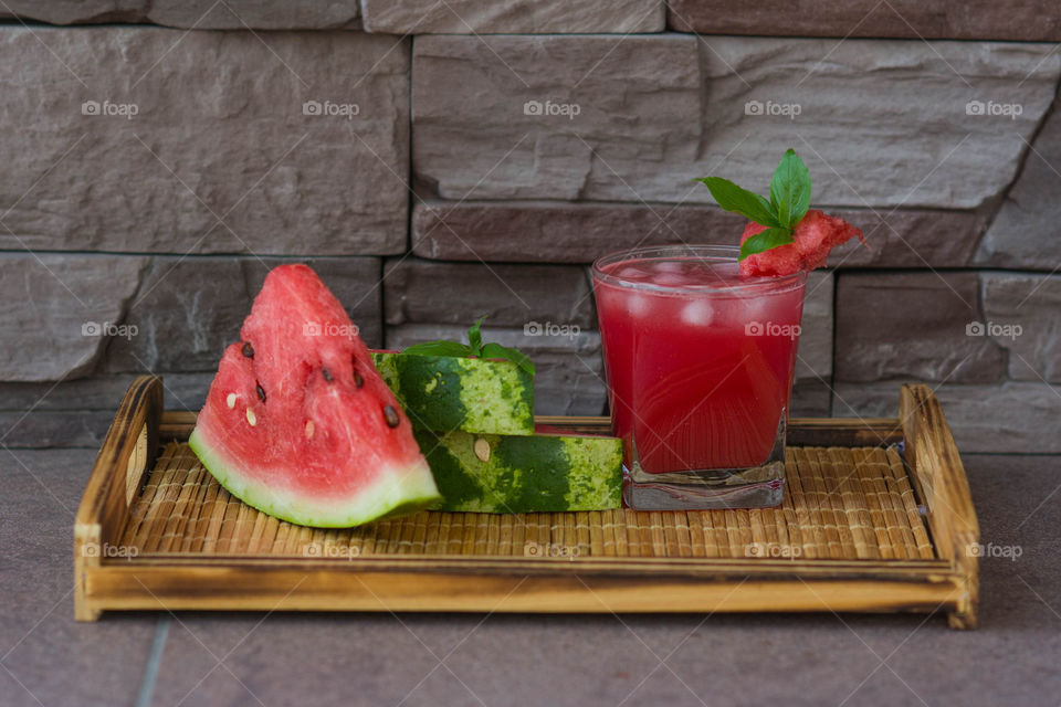 Fresh watermelon juice