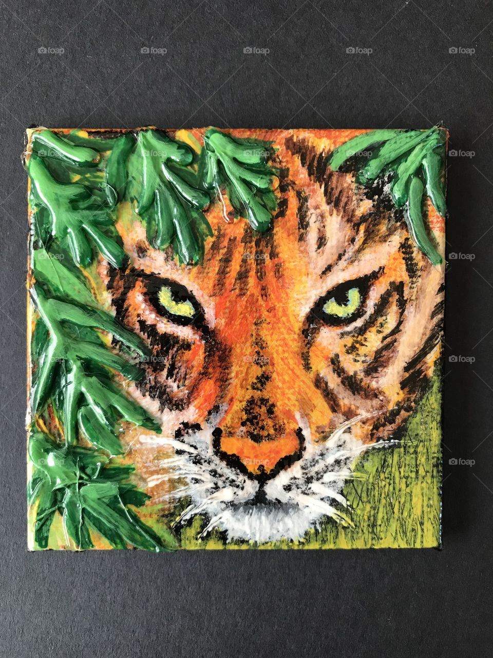 Mini Tiger painting