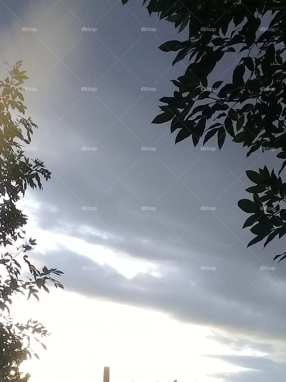 imagen de un cielo nublado de verano presagiando tormenta con varias tonalidades de gris haciendo contraste
