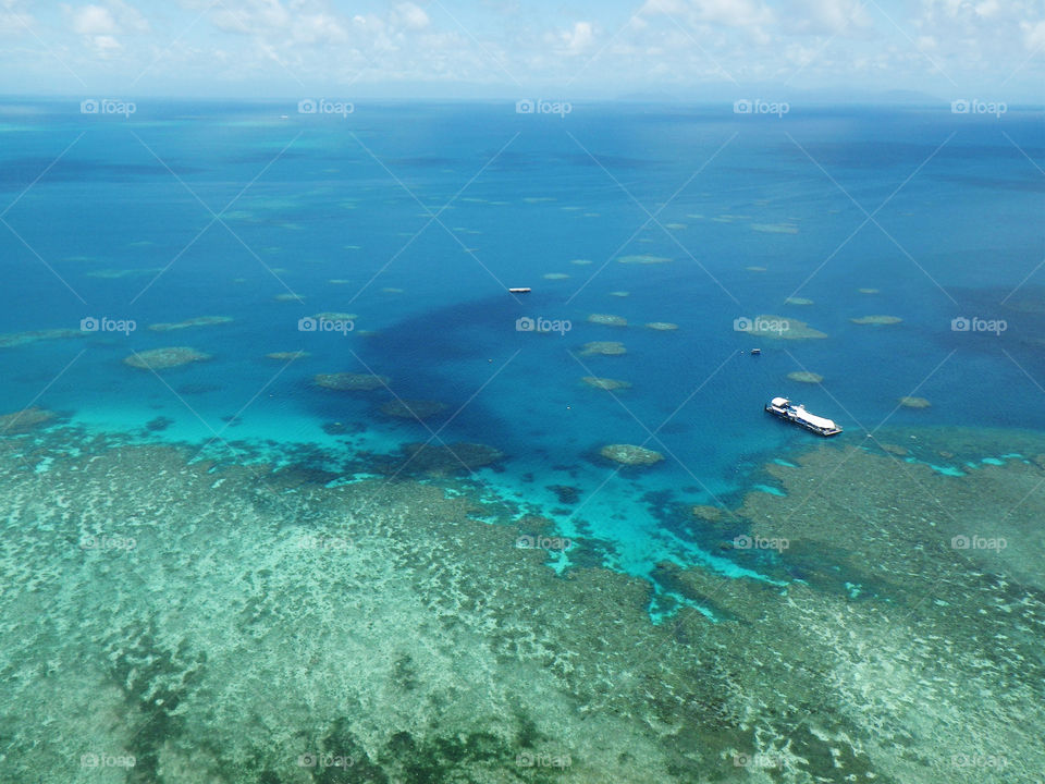 Seascape view from the air