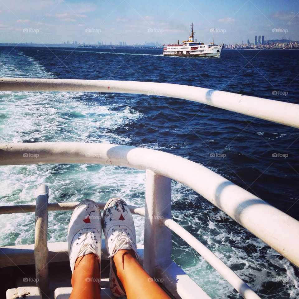 Feet in Bosphorus 