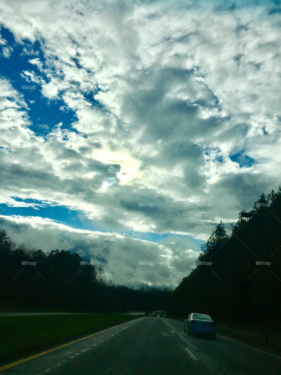 Cloudy drives post storm 