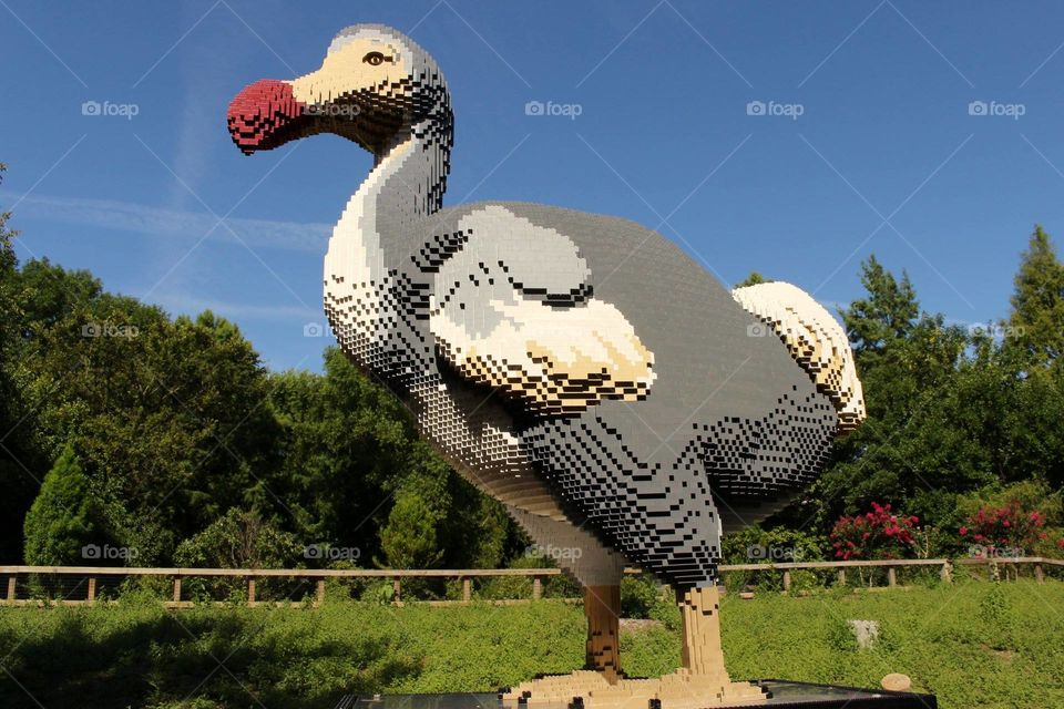 Lego Dodo Bird art sculpture