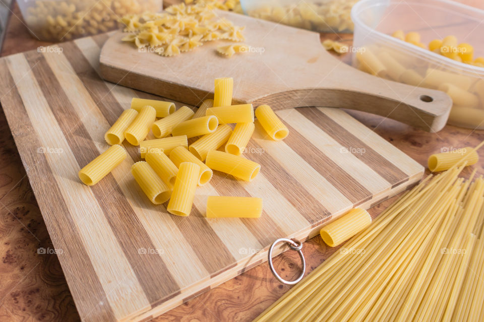 Different types of pasta