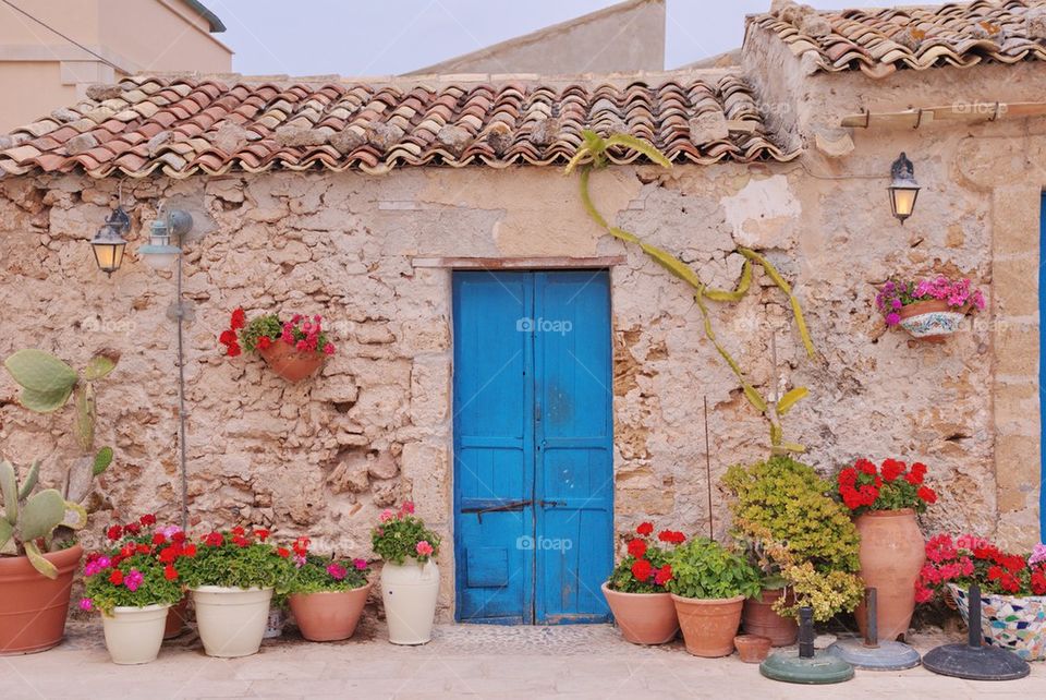 View of closed door