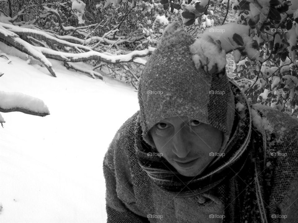 california snow man mountains by emmanuelgr