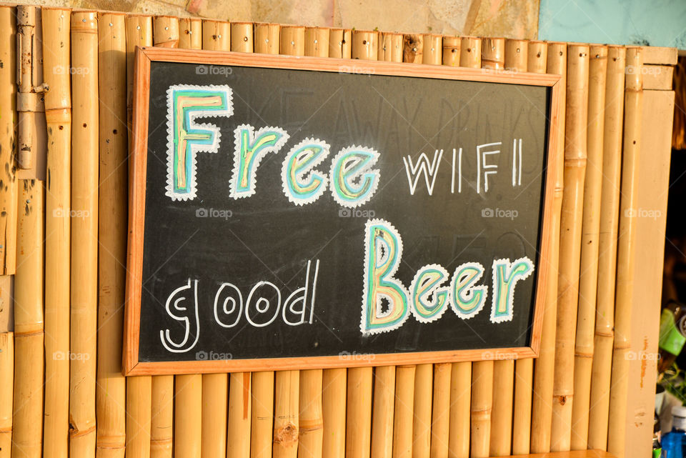 free wifi sign