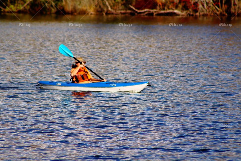 Lone kayaker 