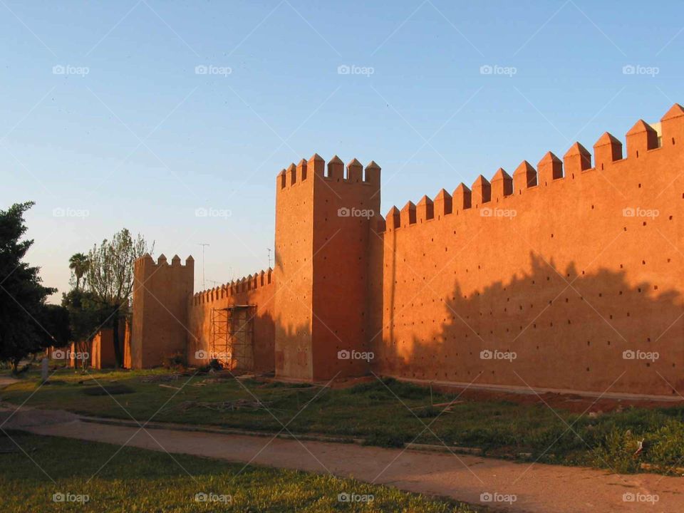 Morocco's capital city wall