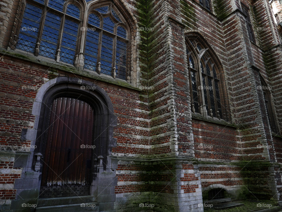 Old architecture in Antwerp, Belgium.