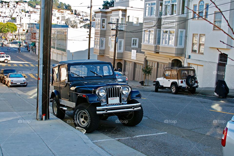 Car on the street 