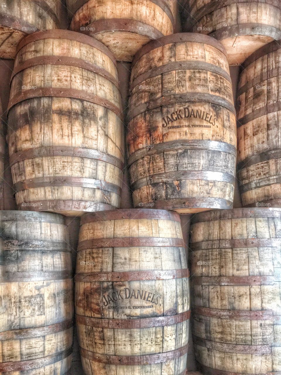 Jack Daniels old fashioned barrels