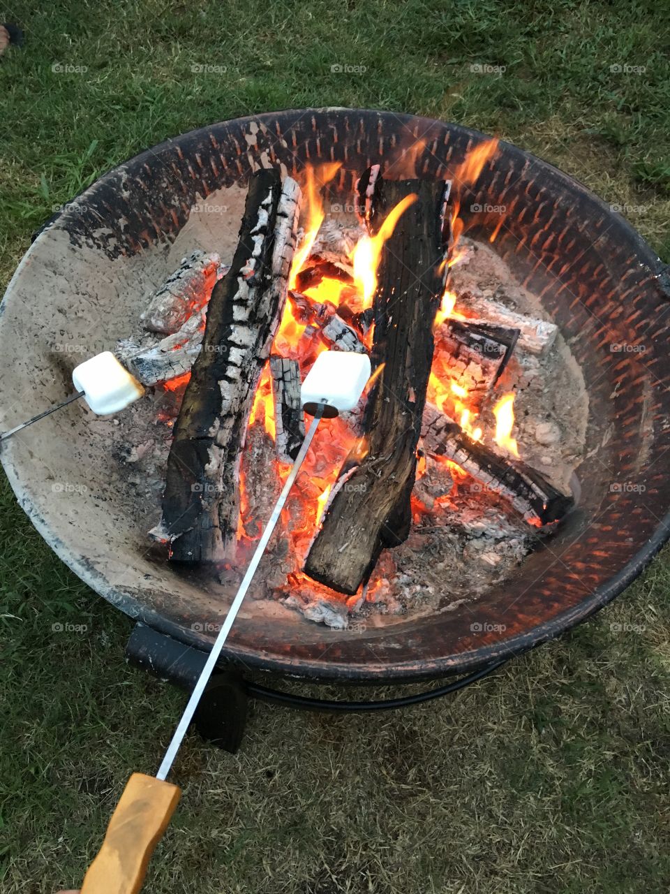 Making S'mores 