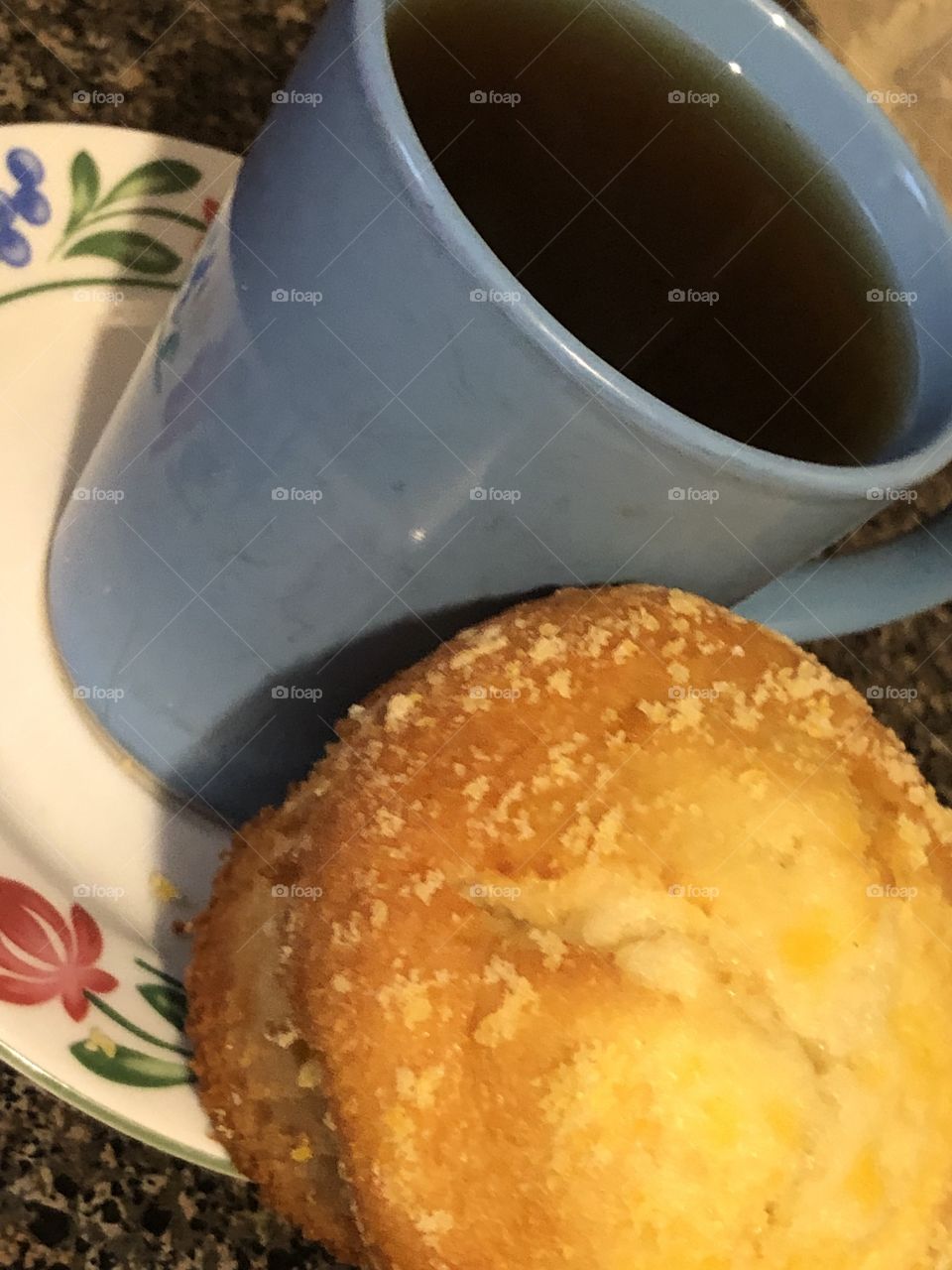 Muffin and coffee