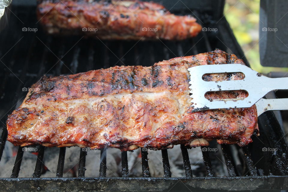 Close-up of sparerib