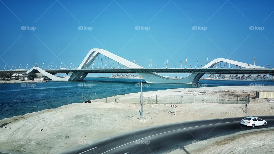 bridge by zaha hadid, abu dhabi, uae