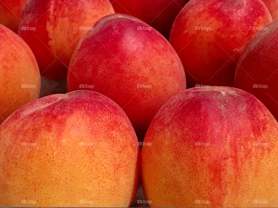 Fruit, Peach, Red Peaches, Color 