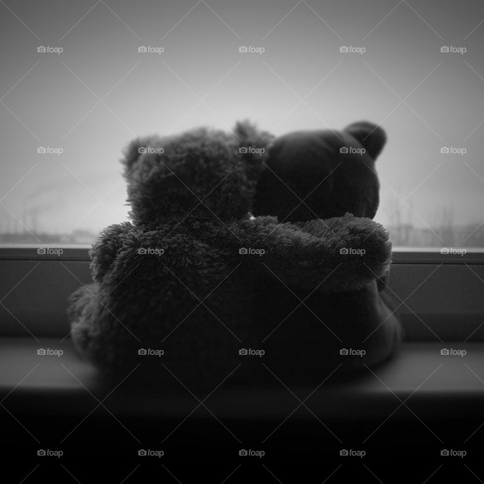 toys window bw friendship by kozjar